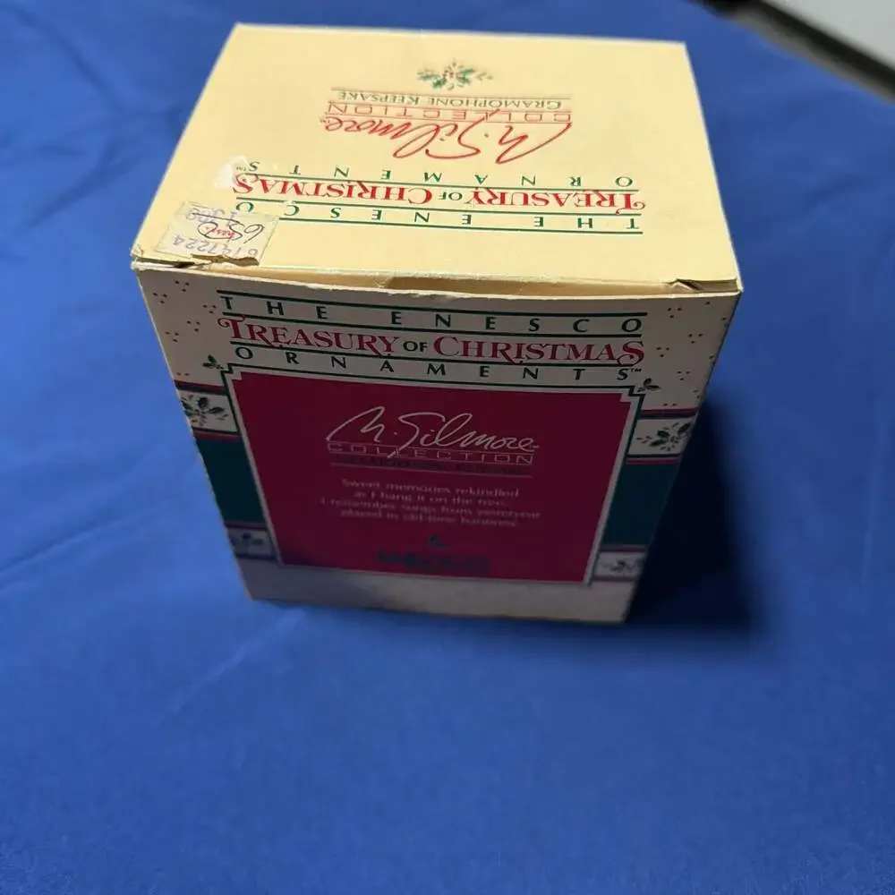 The Enesco Treasury Of Cristmas‎ Ornament GRAMOPHONE KEEPSAKE 1988